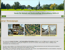 Tablet Screenshot of heimatverein-wickrathberg.de